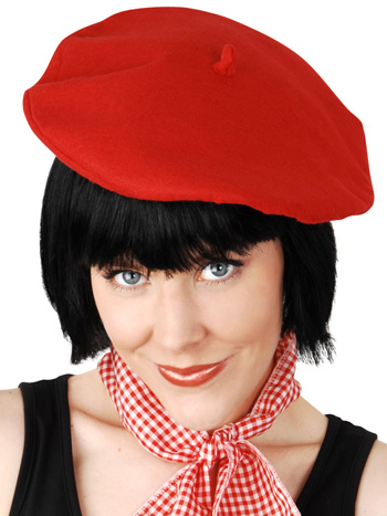 FRENCH BERET IN BLACK OR RED