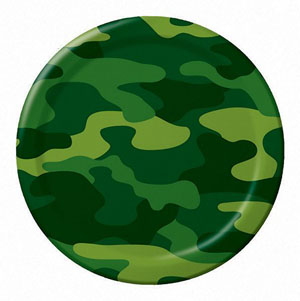 CAMO GEAR DINNER PLATES - PACK OF 8