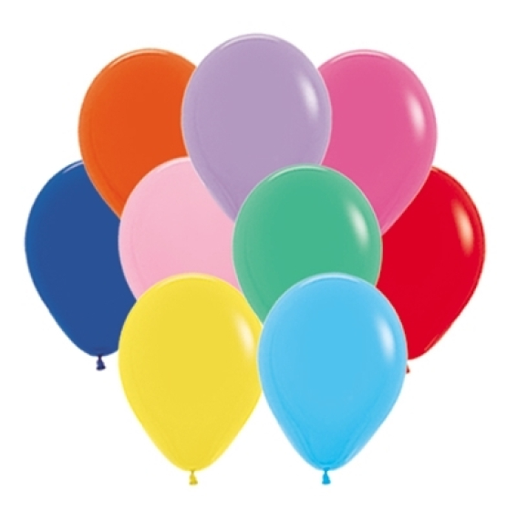 BALLOONS LATEX - STANDARD ASSORTED PACK OF 25