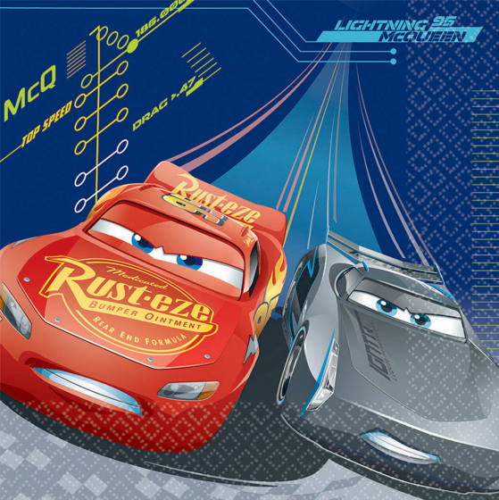 CARS 3 - LUNCH NAPKINS PACK OF 16