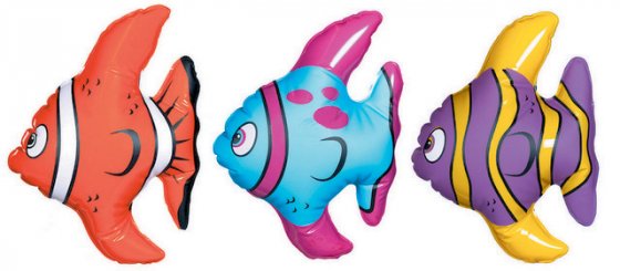 INFLATABLE FISH SMALL - PACK OF 3