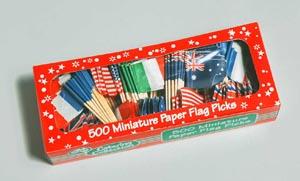 ASSORTED COUNTRY FLAG PICKS - PK 500