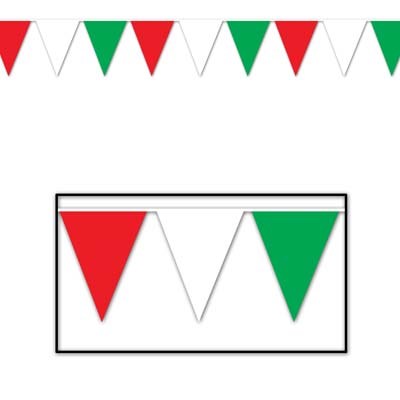 ITALIAN/MEXICAN OUTDOOR PENNANT BANNER - SMALL