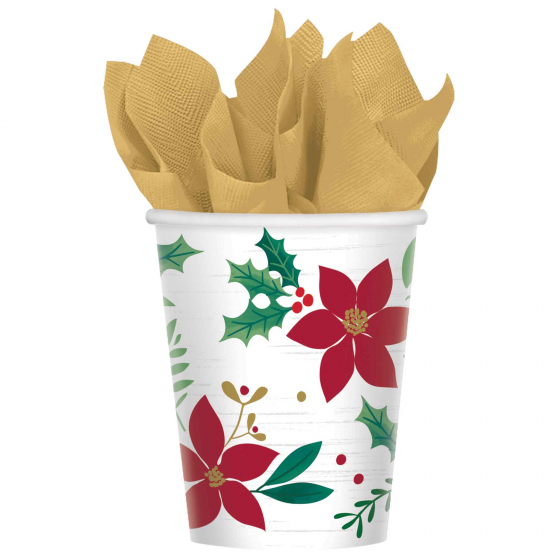 CHRISTMAS WISHES CUPS - PACK OF 8