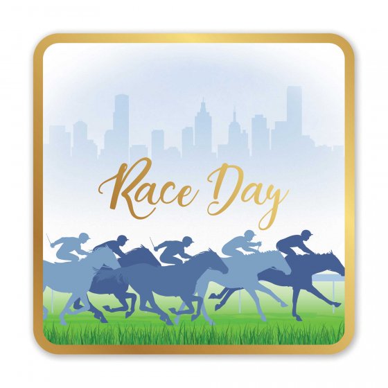 MELBOURNE CUP RACE DAY  DRINK COASTERS - PACK OF 6
