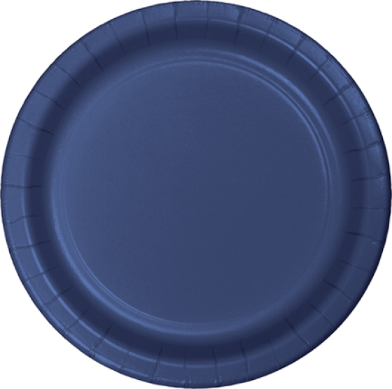 DISPOSABLE DINNER PAPER PLATE - NAVY BLUE PACK OF 24