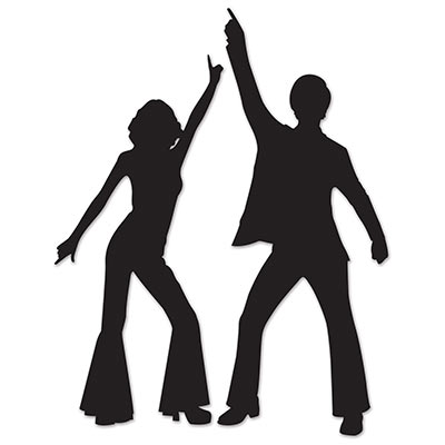 DISCO DANCER SILHOUETTES - PACK OF 2