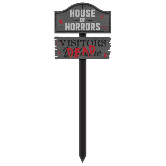 HOUSE OF HORRORS YARD STAKE