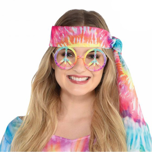 GROOVY 60\'S PEACE SIGN LOVE CHILD GLASSES