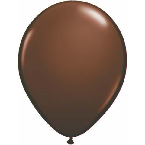BALLOONS LATEX - CHOCOLATE BROWN FASHION TONE PACK OF 25
