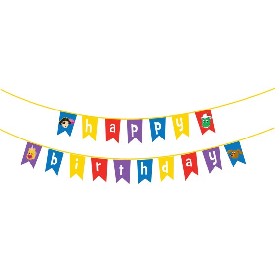 WIGGLES PARTY HAPPY BIRTHDAY PENNANT BANNER