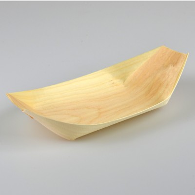 NATURAL ECO PINE BOAT TRAYS MEDIUM - PACK OF 250