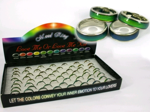 PARTY FAVOURS - MOOD RINGS BULK BOX OF 60
