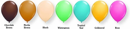 Fashion coloured balloons