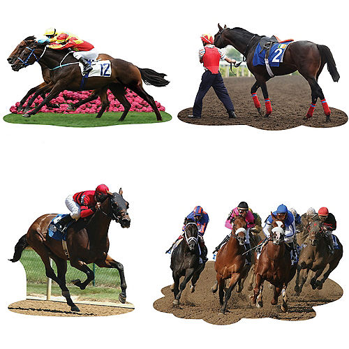 HORSE RACING CUT OUTS - PACK 4