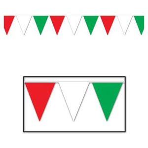 ITALIAN/MEXICAN OUTDOOR PENNANT BANNER - LARGE