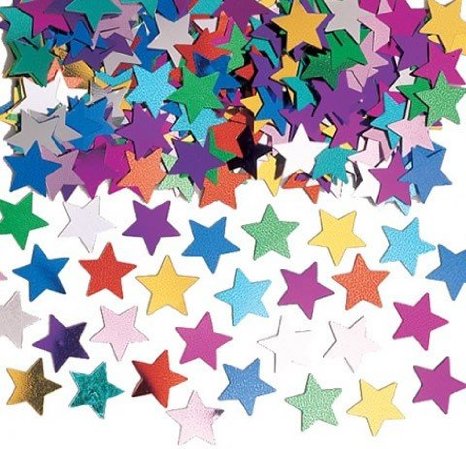 TABLE SCATTERS - MULTI COLOURED STARS