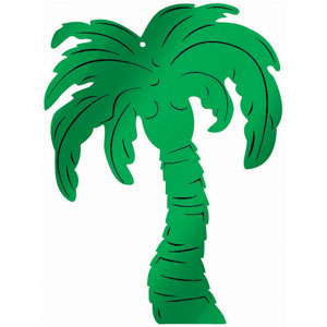 PALM TREE FOIL BOARD CUT OUT - SMALL
