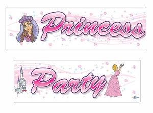 GIANT BANNER - PRINCESS PARTY