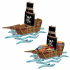 PARTY FAVOUR BOX - PIRATE TREASURE SHIP LARGE TABLE CENTREPIECE