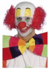 MASK - CLOWN RUBBER TOP HEAD WITH RED CURLY HAIR