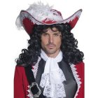 AUTHENTIC PIRATE HAT WITH WHITE FEATHER