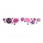 18TH BIRTHDAY SCATTERS SPARKLING - PINK, SILVER & BLACK