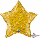 FOIL BALLOON STAR SHAPE - HOLOGRAPHIC JEWEL GOLD