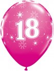 BALLOONS LATEX - 18TH BIRTHDAY WILDBERRY SPARKLE PACK 25