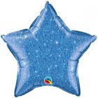 FOIL BALLOON STAR SHAPE - HOLOGRAPHIC JEWEL BLUE