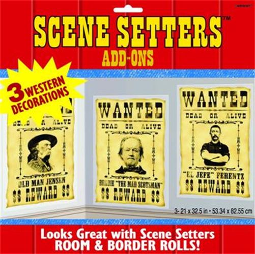 SCENE SETTER ADD ON - WANTED POSTERS OF AMERICA'S WILD WEST