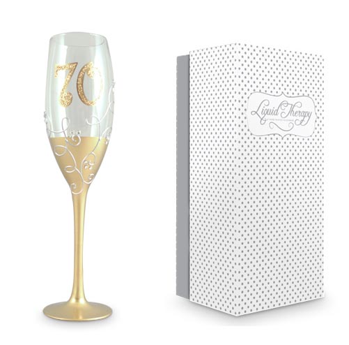 70th-gold-champagne-glass