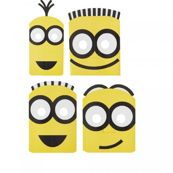 MINION PARTY MASKS - PACK OF 8