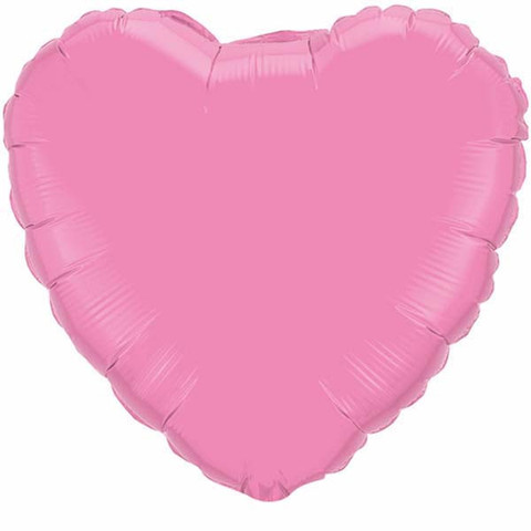 FOIL BALLOON HEART SHAPE - ROSE PINK