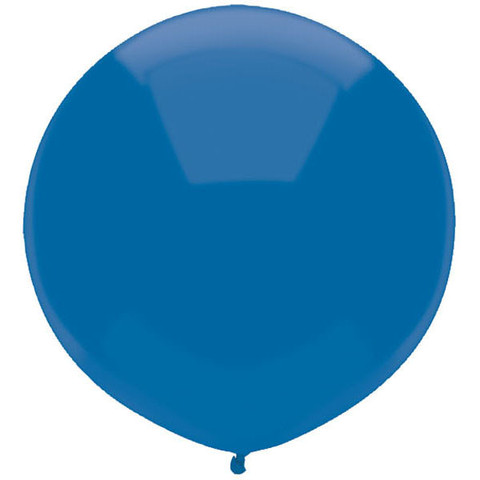 ROYAL MIDNIGHT BLUE 17" ROUND CAR YARD BALLOONS PACK OF 50
