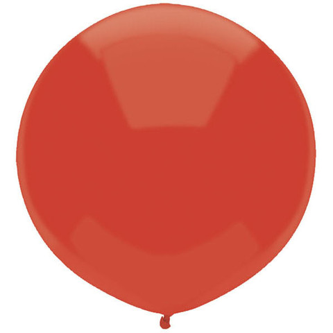 ROYAL REAL RED 17" ROUND CAR YARD BALLOONS PACK OF 50