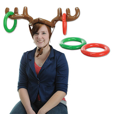 INFLATABLE REINDEER RING TOSS GAME