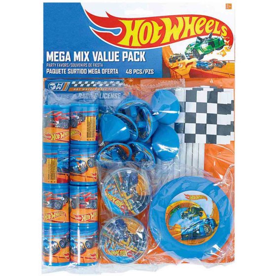 HOT WHEELS WILD RACER PARTY FAVOURS - MEGA PACK OF 48