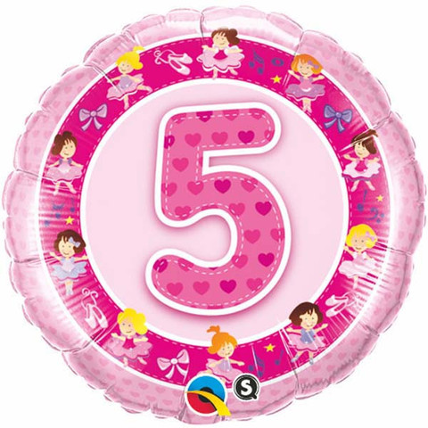 FOIL BALLOON - 5TH BIRTHDAY PARTY IN PINK