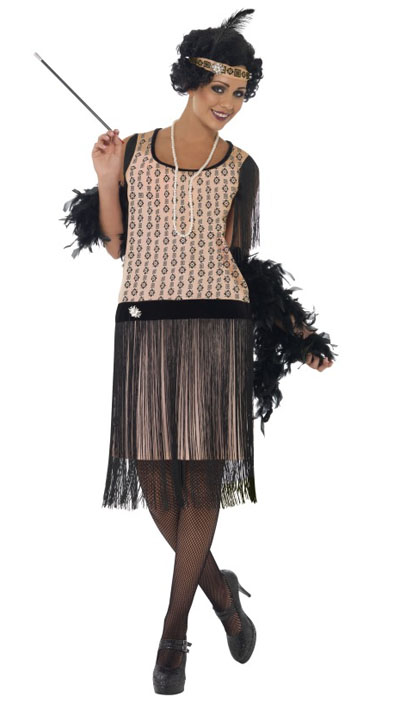 1920'S CLASSY COCO FLAPPER COSTUME - LARGE