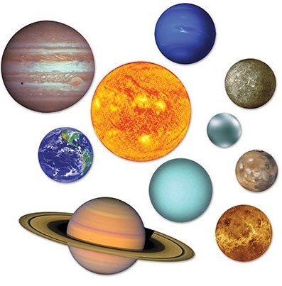SOLAR SYSTEM PLANETS CUTOUTS - PACK OF 10