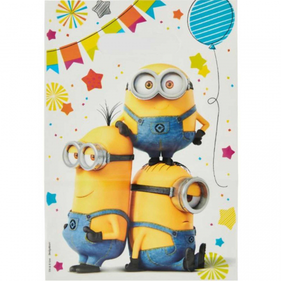 MINION PARTY LOOT BAGS - PACK OF 8