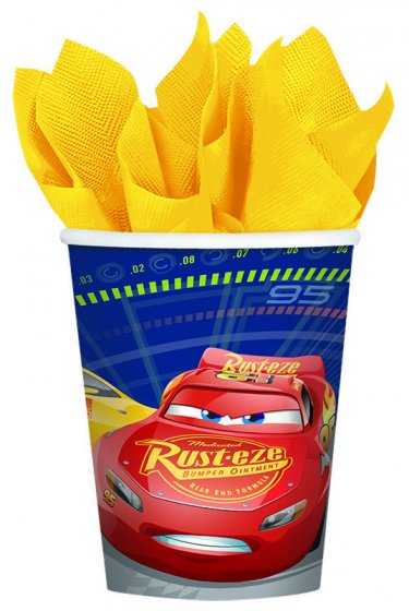 CARS 3 - PARTY CUPS PACK OF 8
