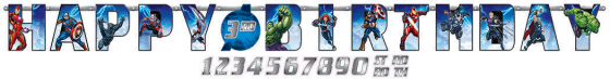 AVENGERS EPIC JUMBO ADD AN AGE PARTY BANNER