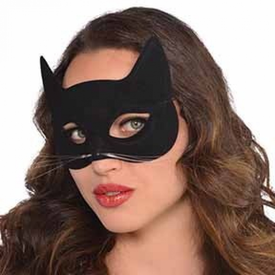 MASK - BLACK CAT WITH WHISKERS