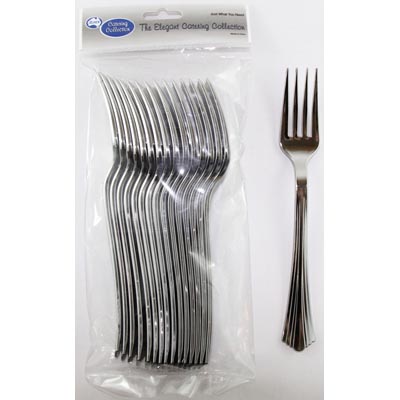 SILVER SERVICE CUTLERY - FORKS PACK 16