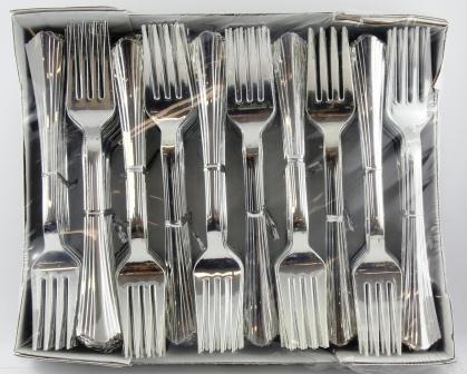 SILVER SERVICE CUTLERY BOX OF FORKS - BULK PACK OF 100