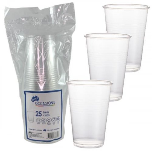 BEER OR COLD DRINK 285ML BEER CUPS - CARTON OF 500