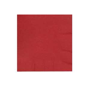 CHRISTMAS RED COCKTAIL NAPKINS - PACK OF 50