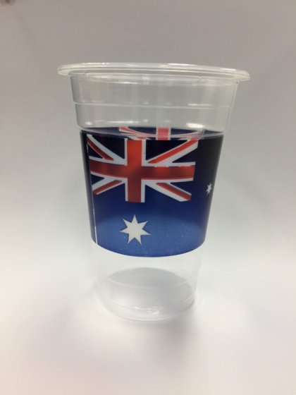 AUSTRALIAN PRINT BEER CUPS PACK OF 8